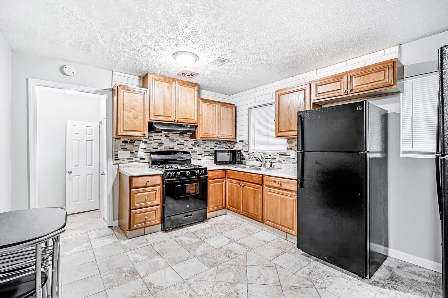Common spaces including the kitchen