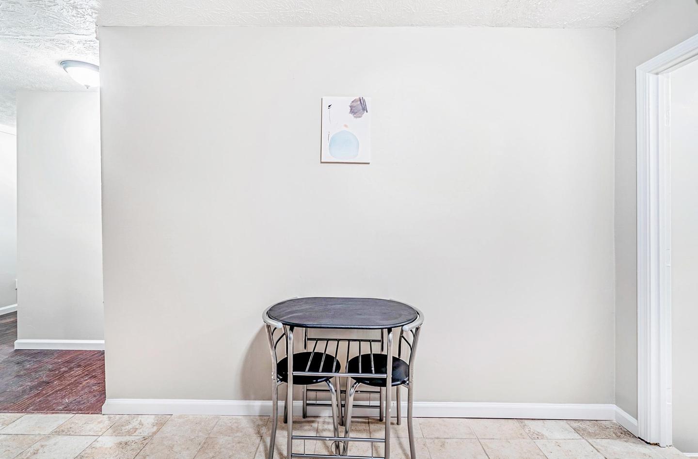 Common spaces including the kitchen