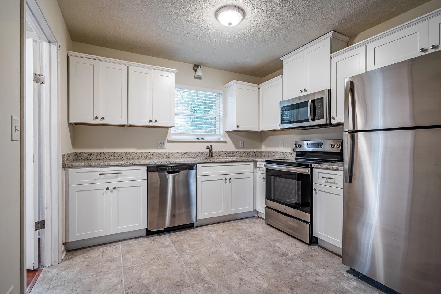 Common spaces including the kitchen