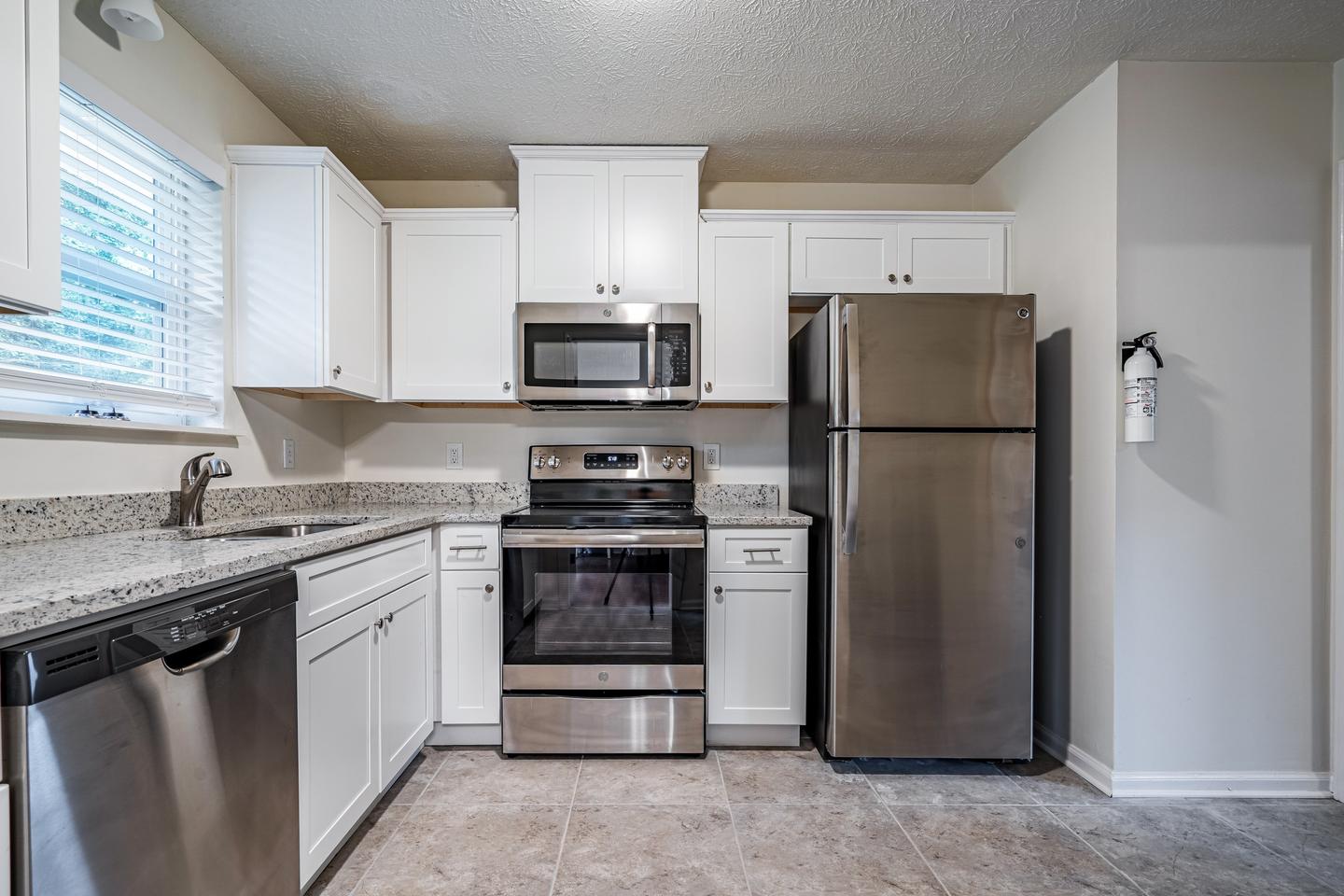 Common spaces including the kitchen