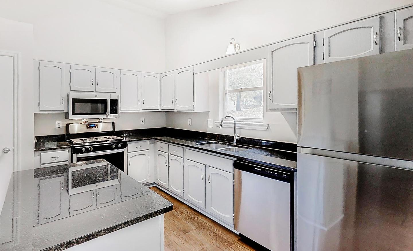 Common spaces including the kitchen