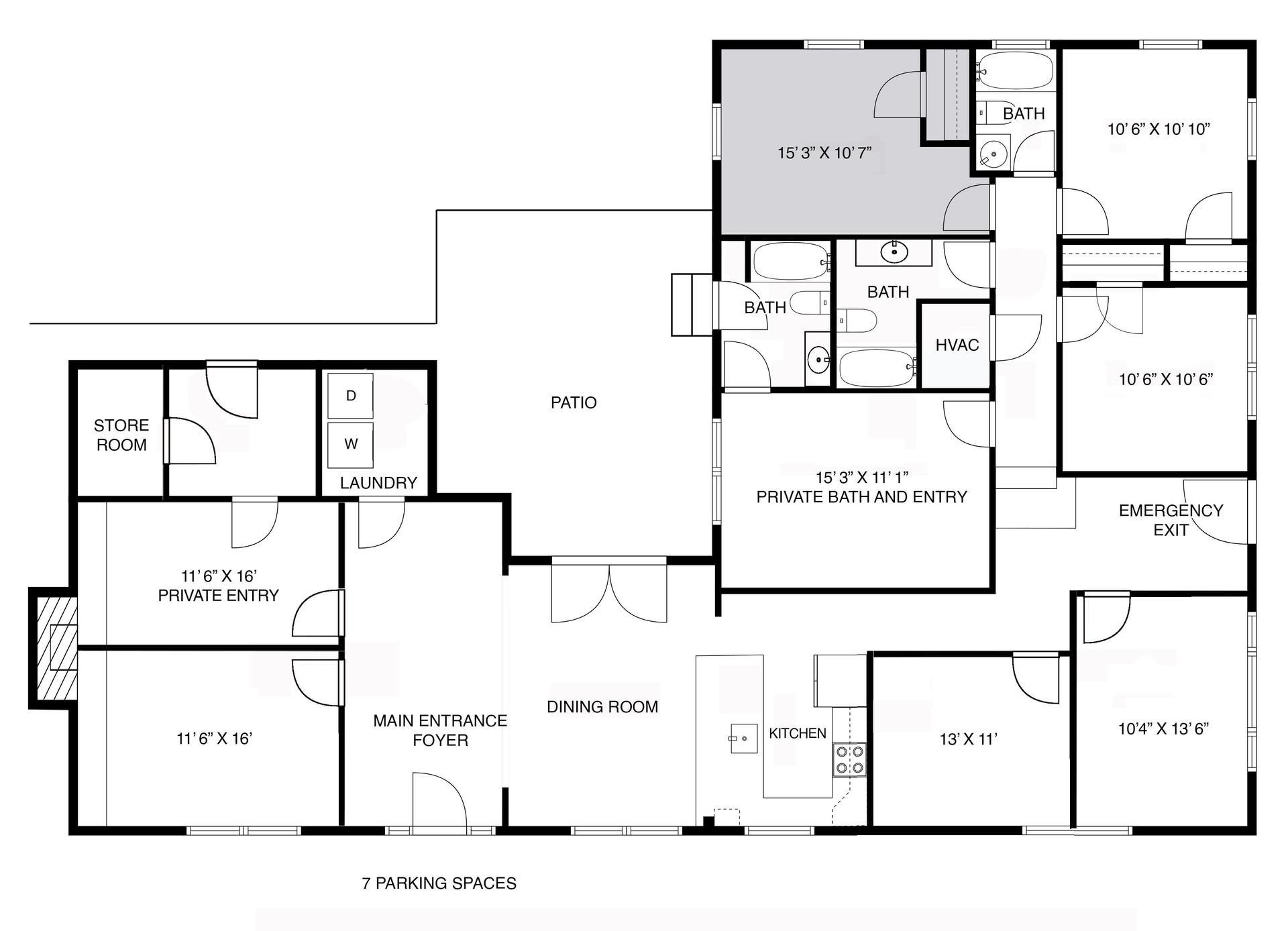 Room location Floor Plan