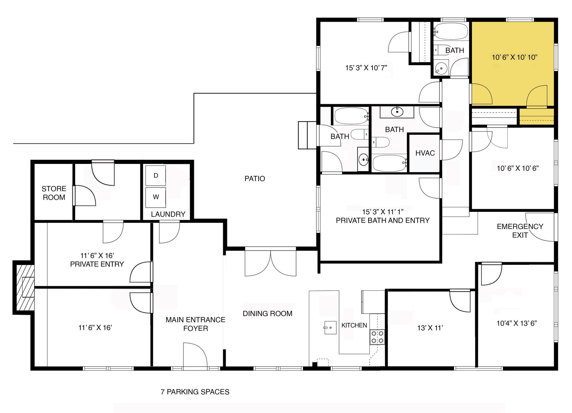 Room location Floor Plan