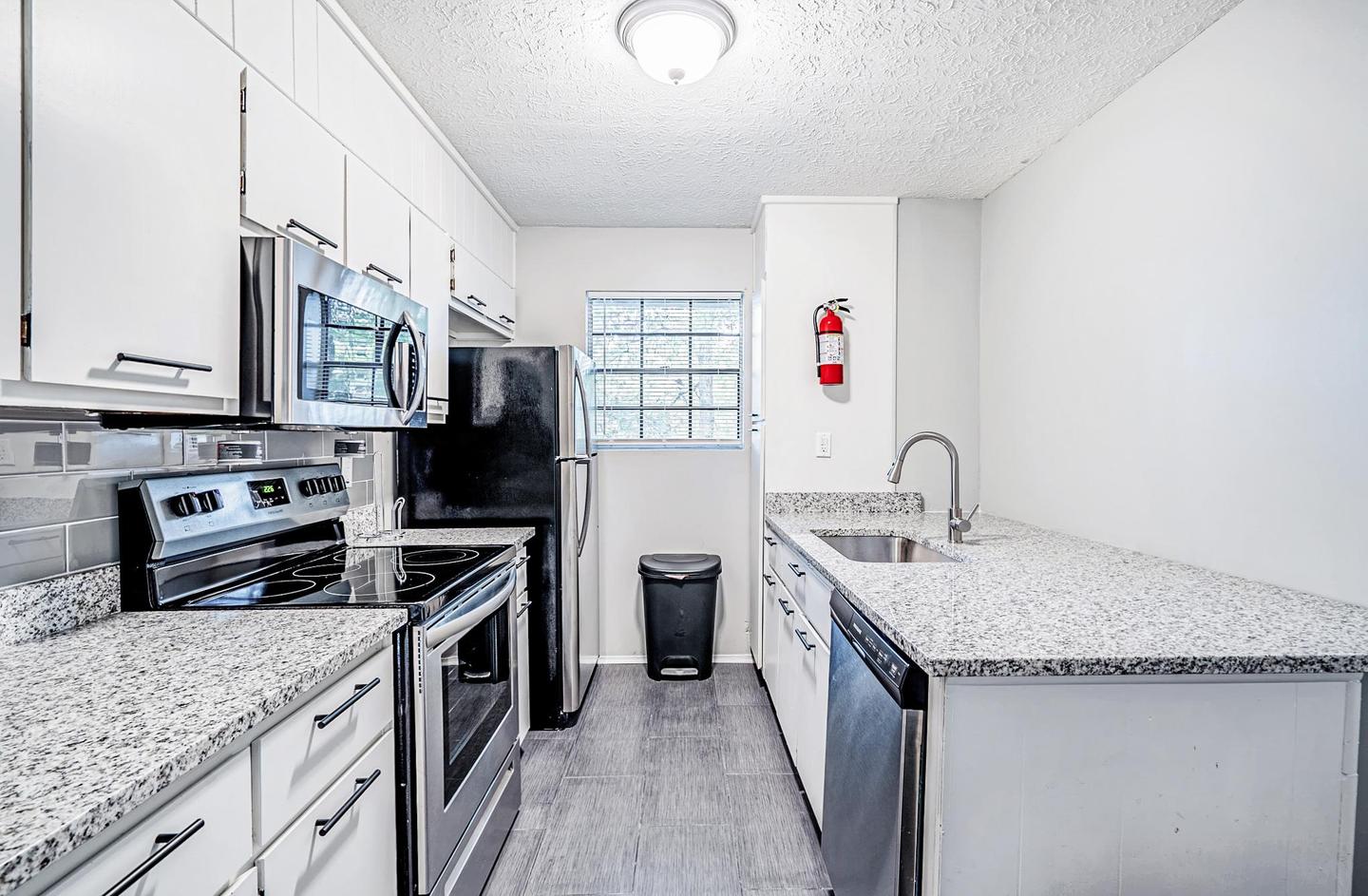 Common spaces including the kitchen