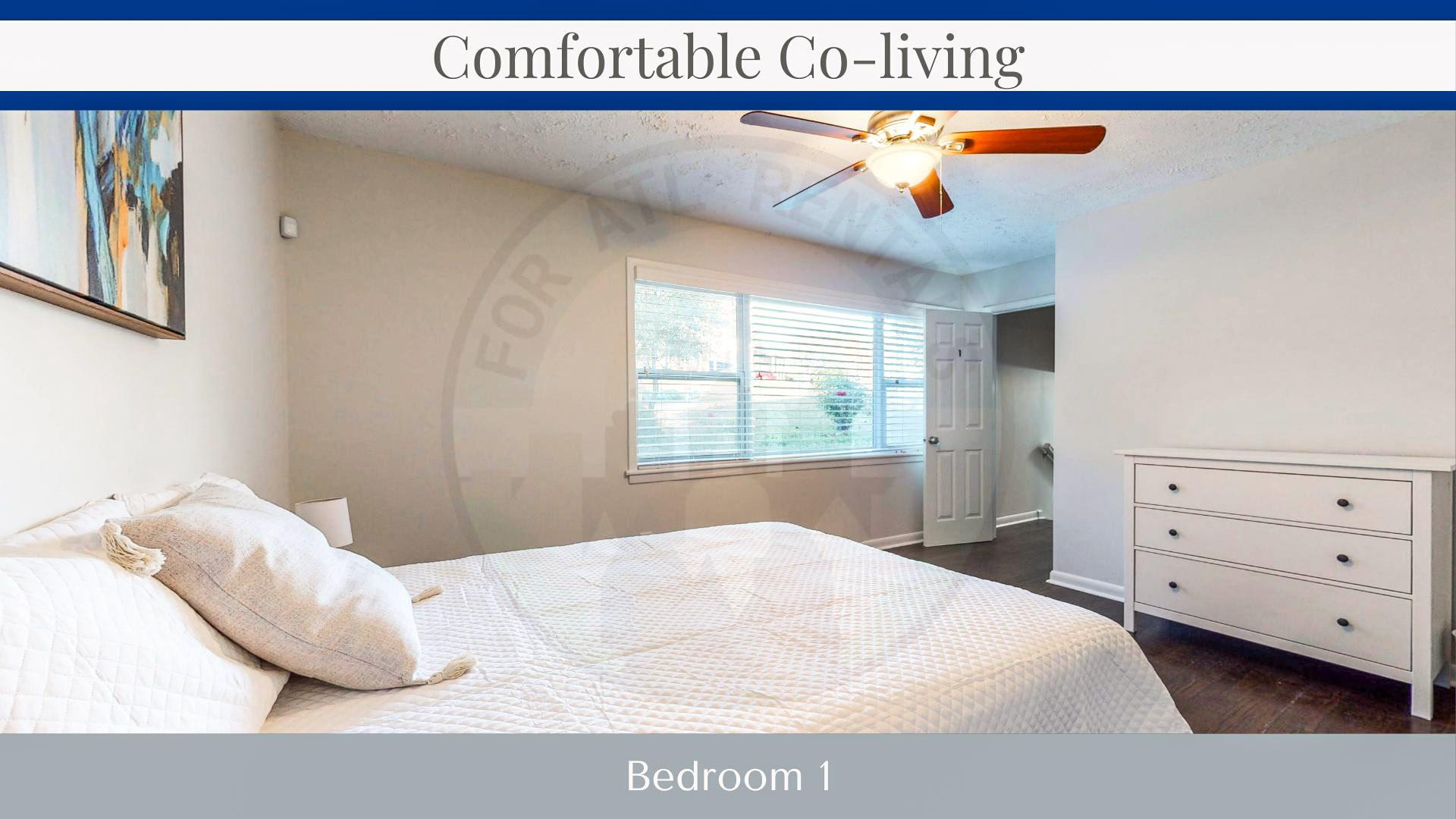 bedroom, detected:bed, ceiling fan