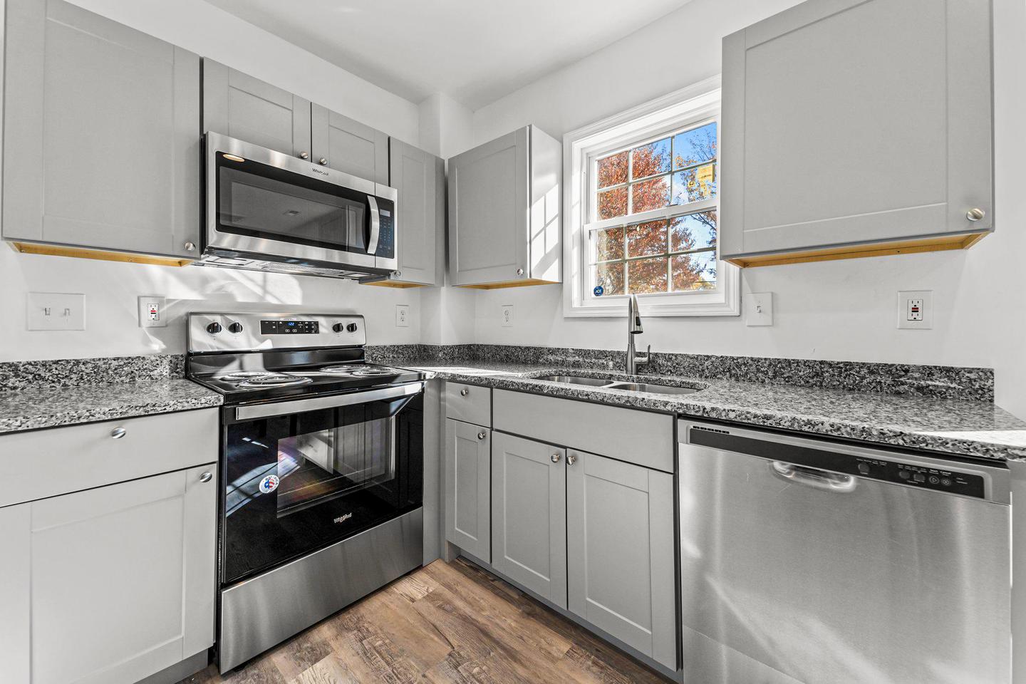 Common spaces including the kitchen