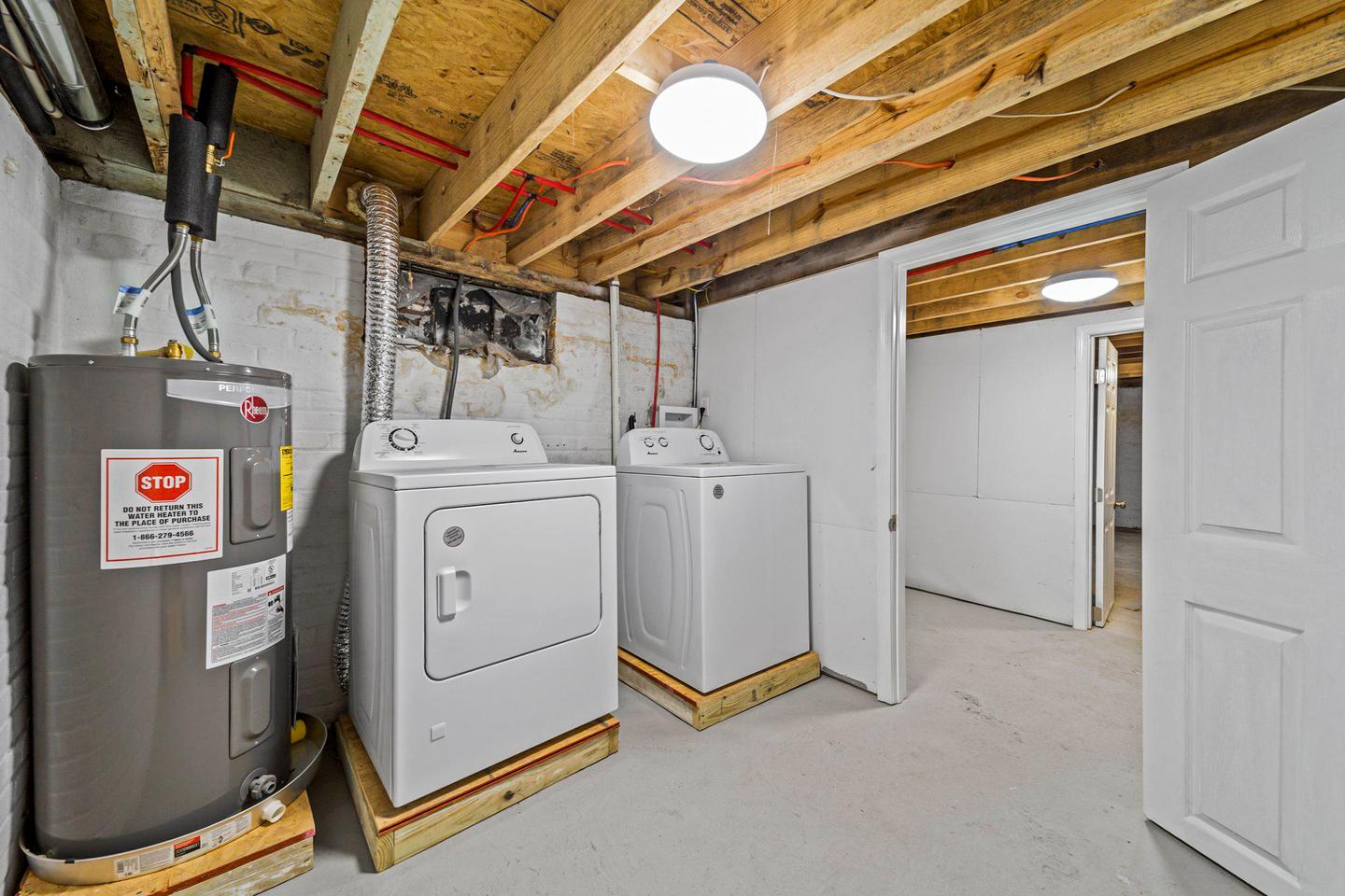 Common spaces including the kitchen