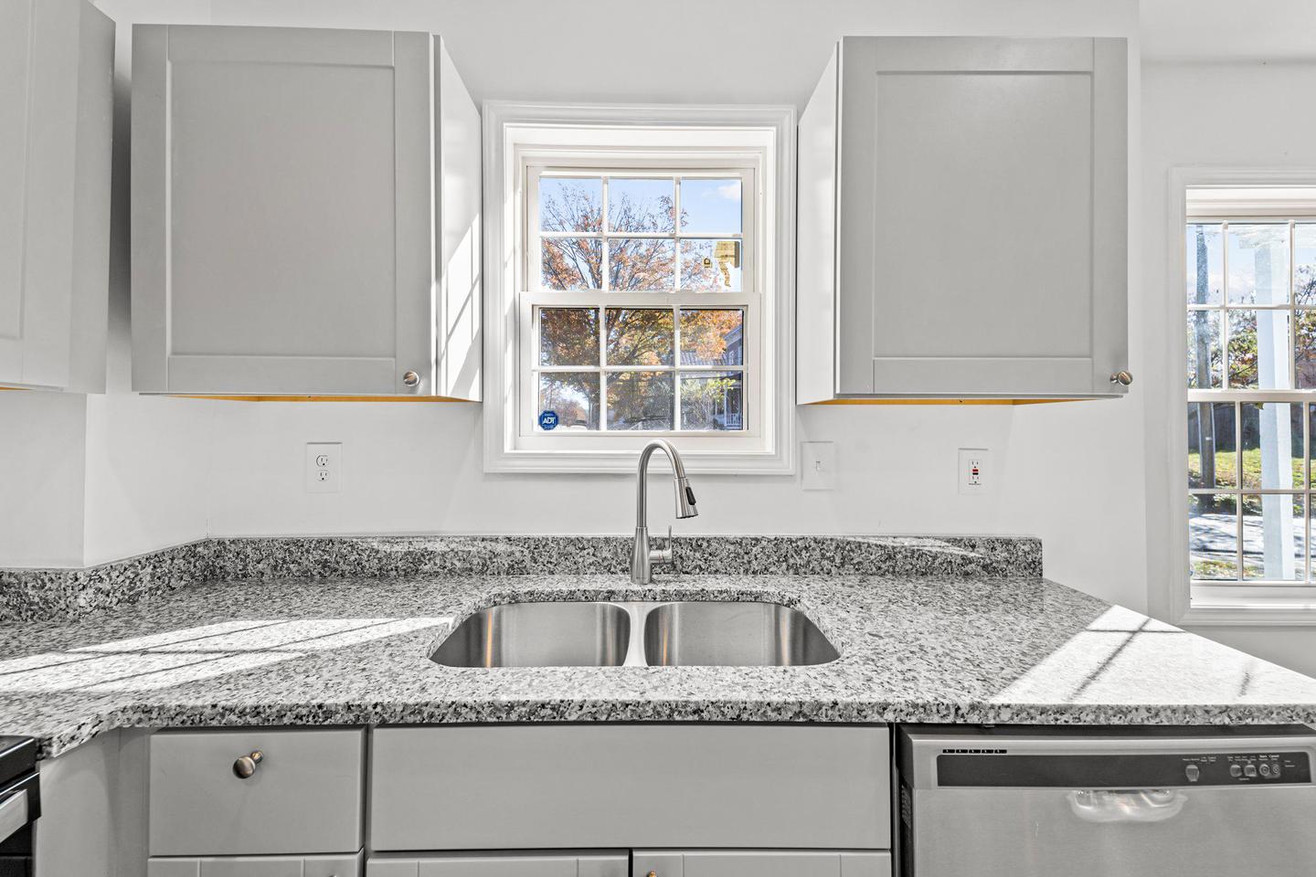 Common spaces including the kitchen