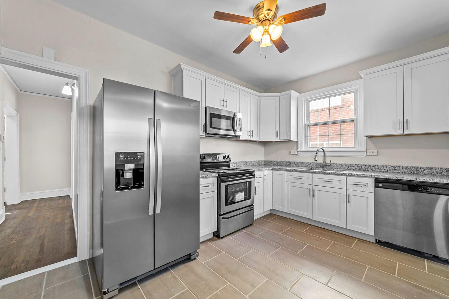 Common spaces including the kitchen