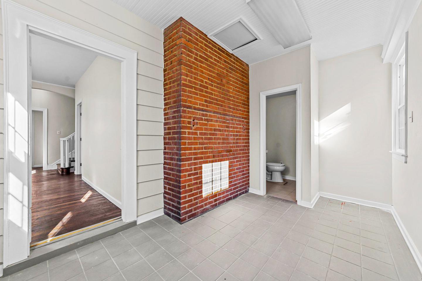 Common spaces including the kitchen