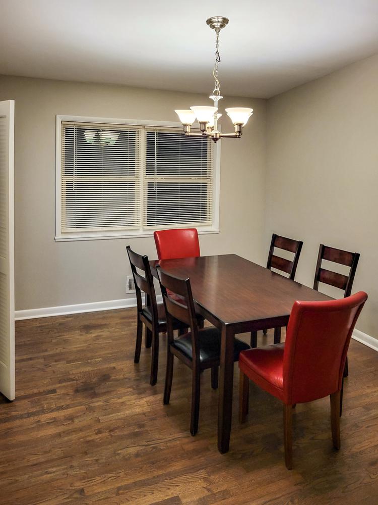 Common spaces including the kitchen