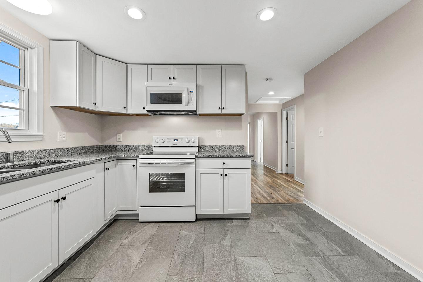 Common spaces including the kitchen