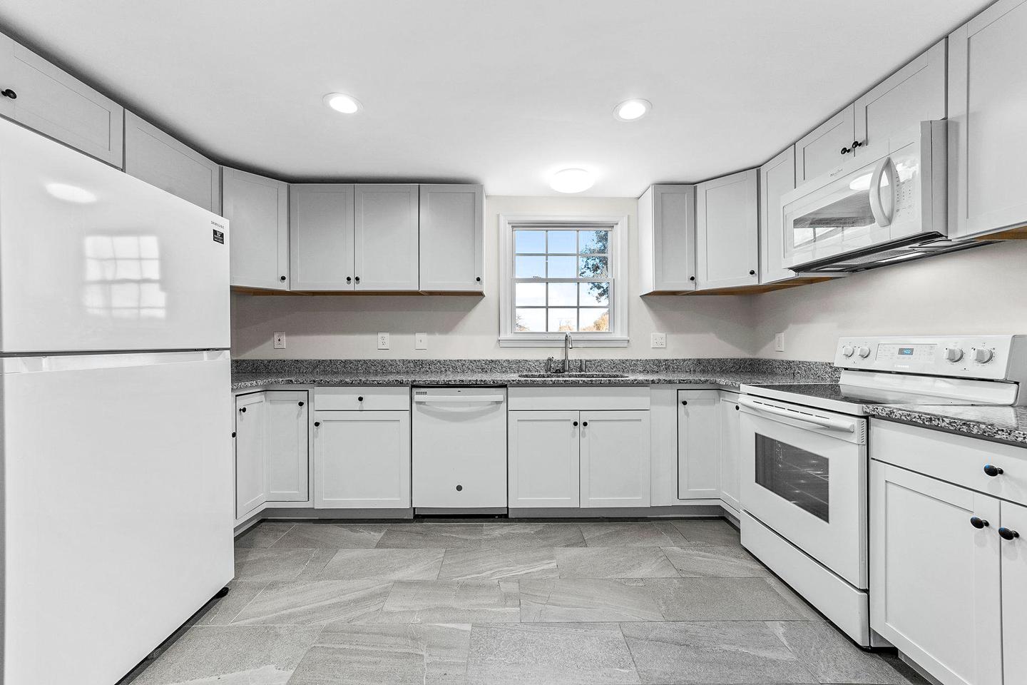 Common spaces including the kitchen