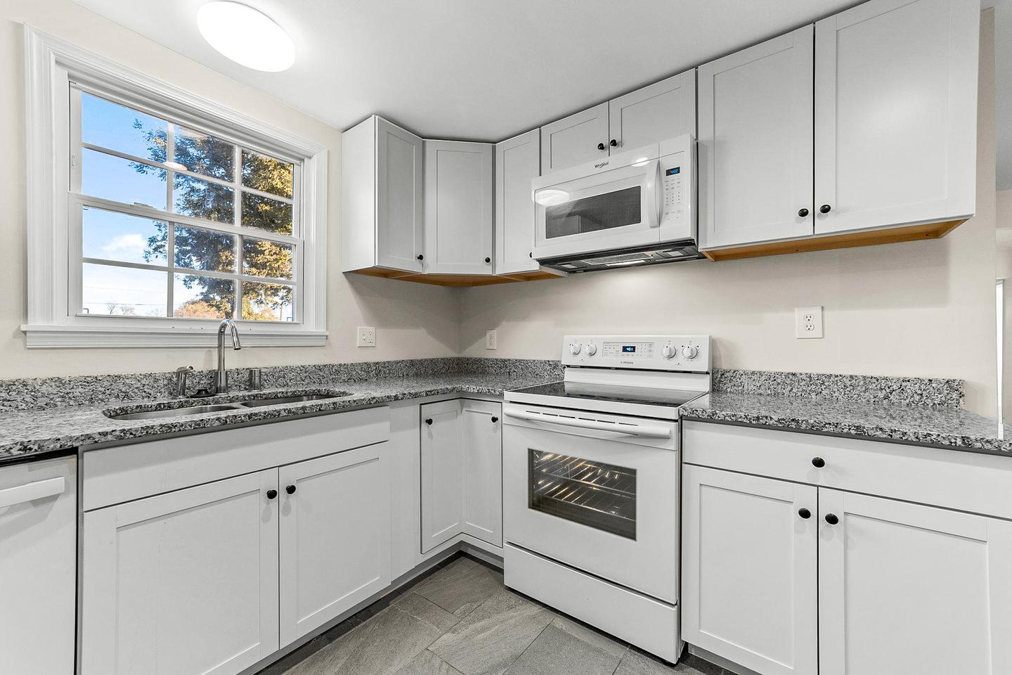 Common spaces including the kitchen