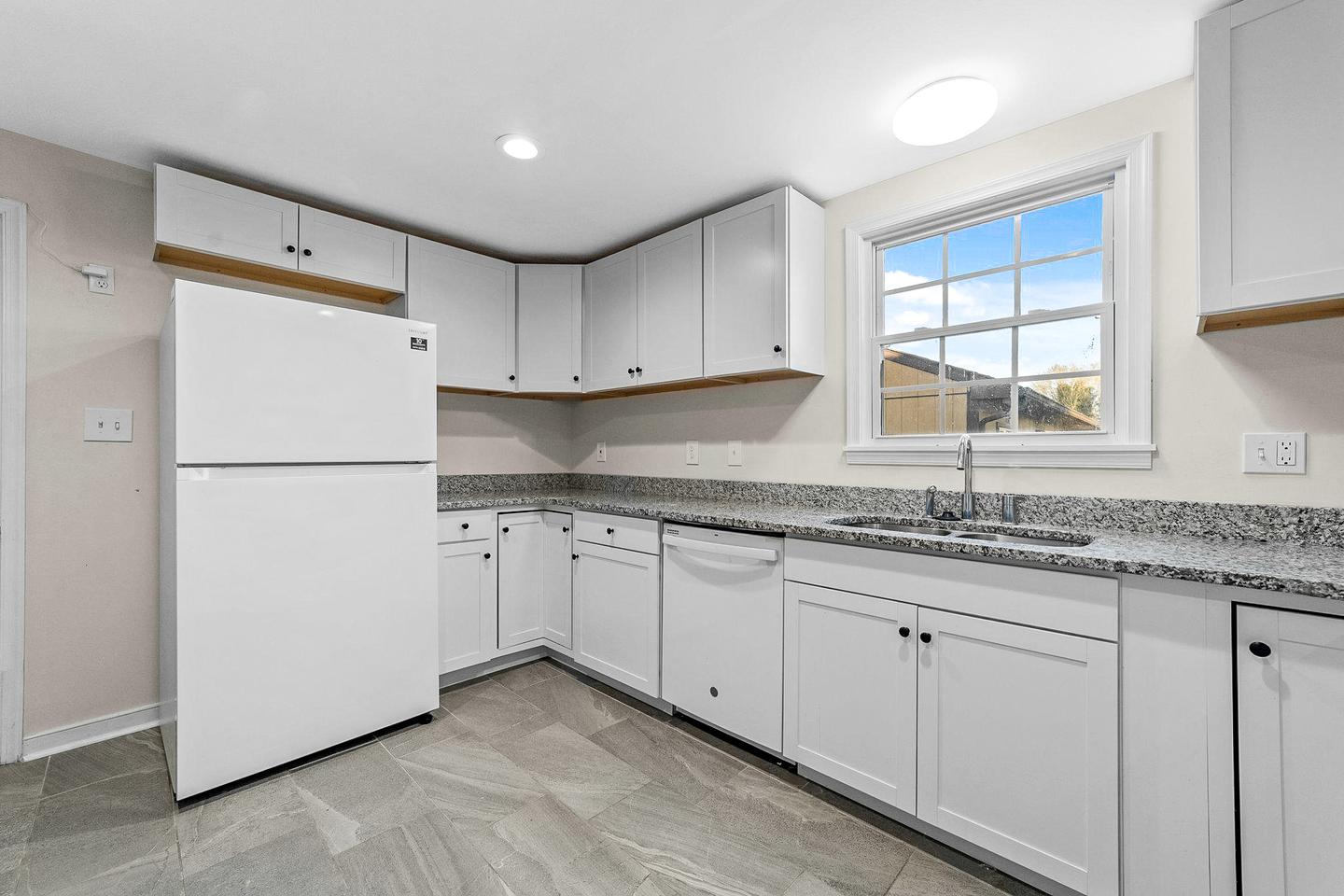 Common spaces including the kitchen