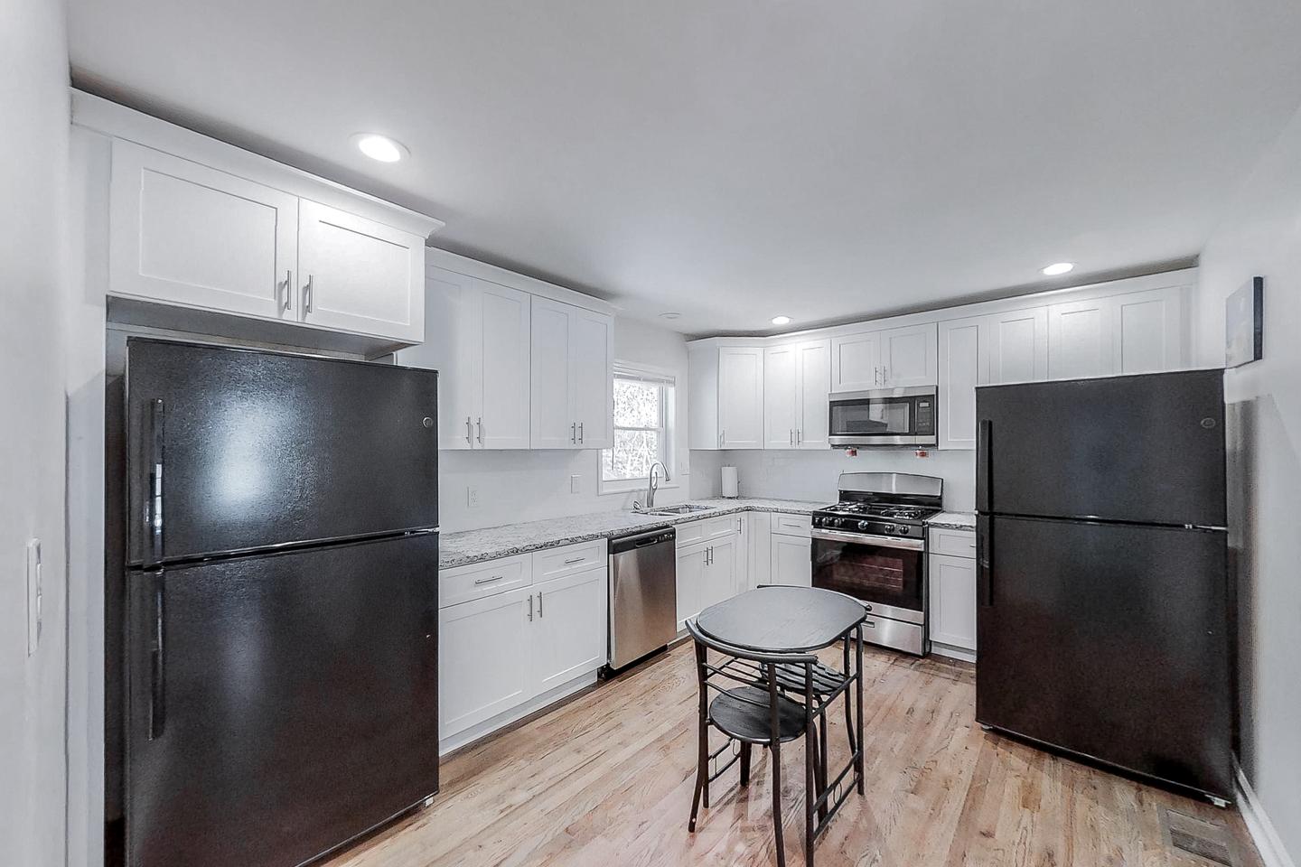 Common spaces including the kitchen