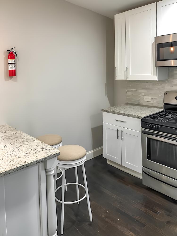 Common spaces including the kitchen