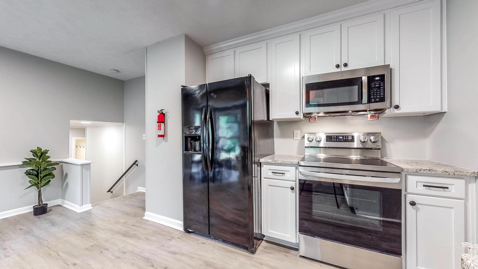 Common spaces including the kitchen