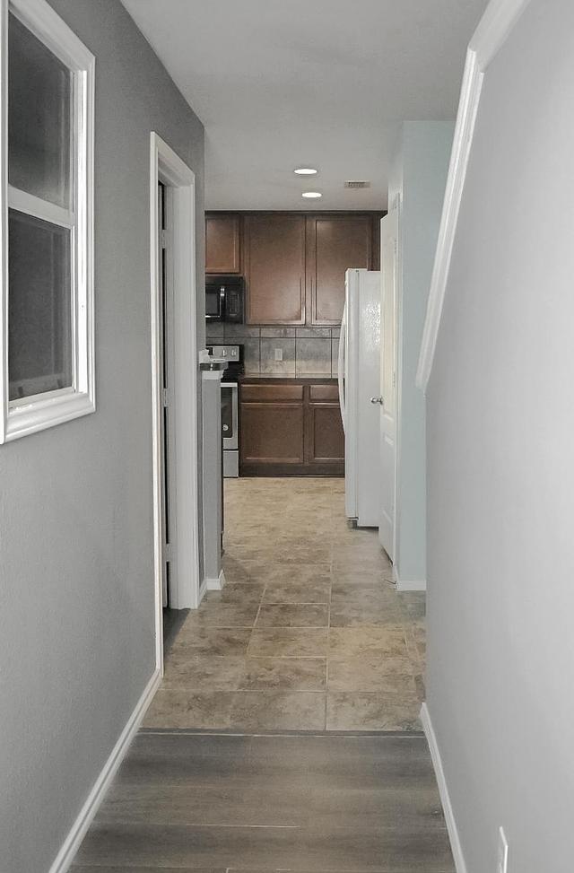 Common spaces including the kitchen