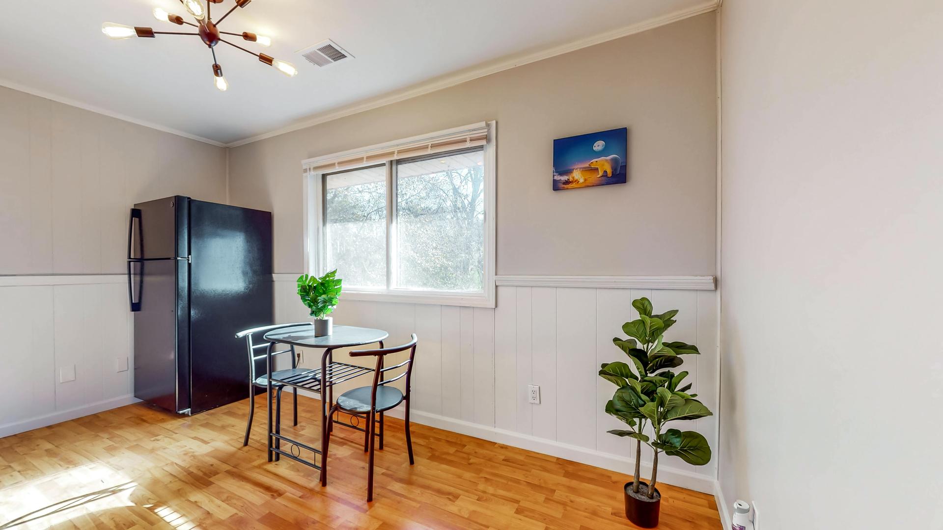 Common spaces including the kitchen