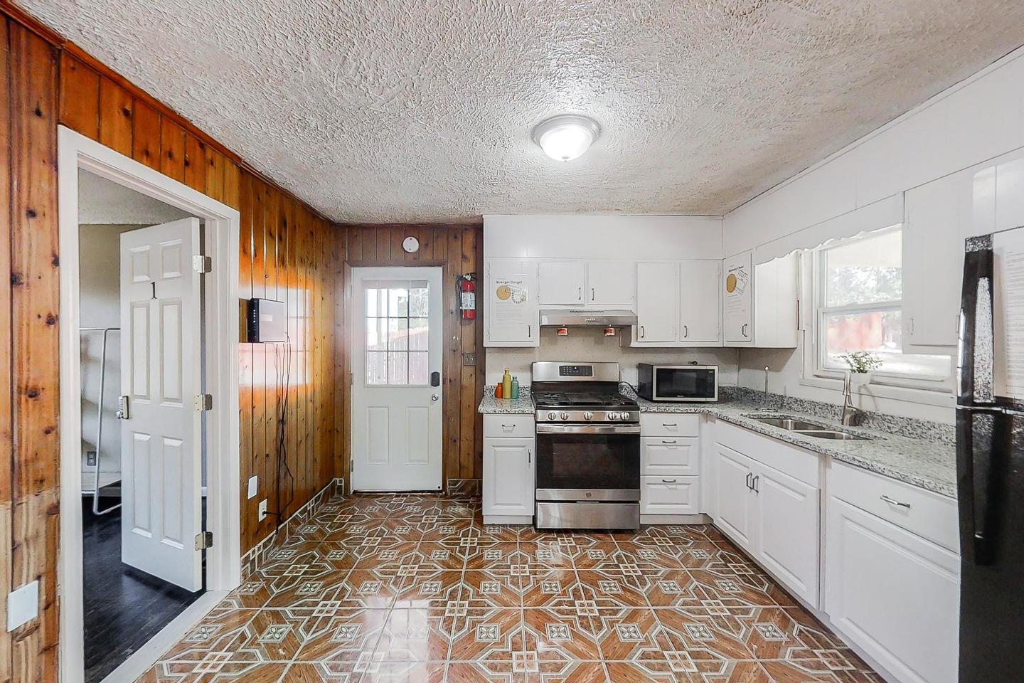Common spaces including the kitchen