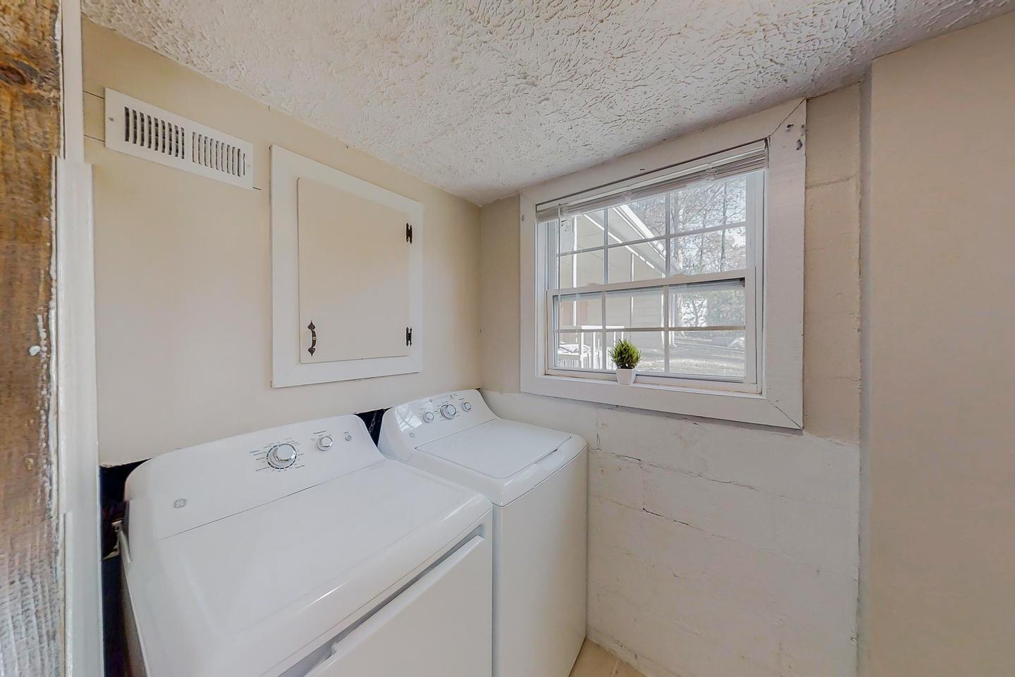 Common spaces including the kitchen
