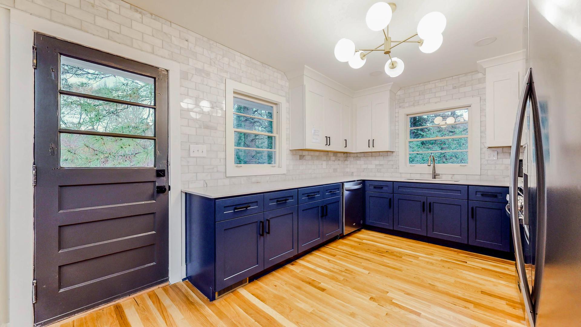 Common spaces including the kitchen