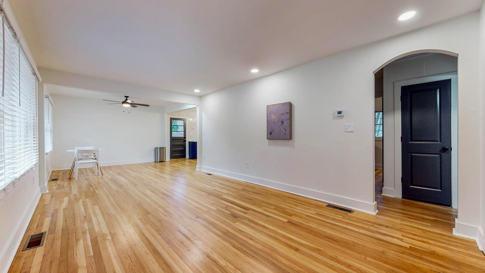 Common spaces including the kitchen