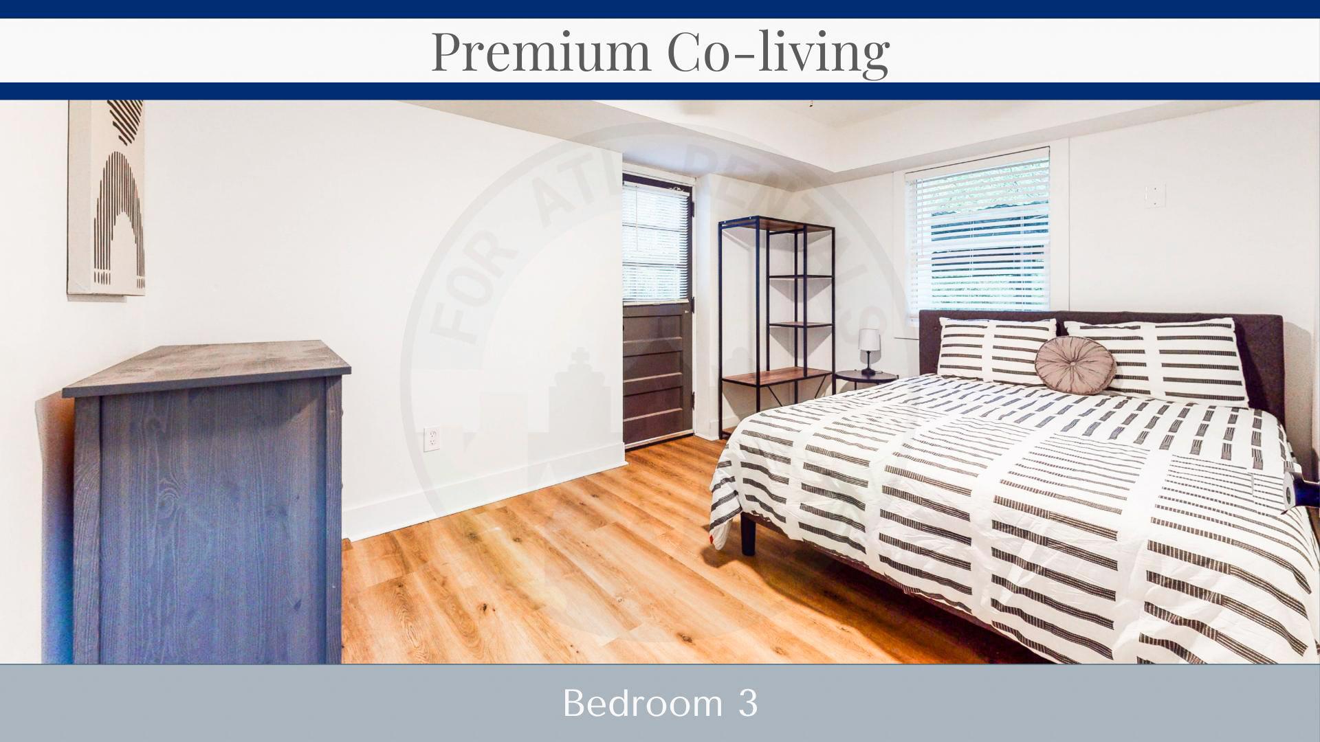 bedroom, detected:bed, ceiling fan, window blind