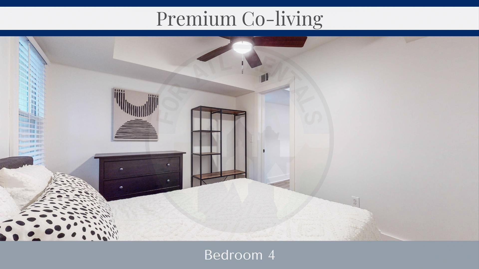 bedroom, detected:ceiling fan, bed