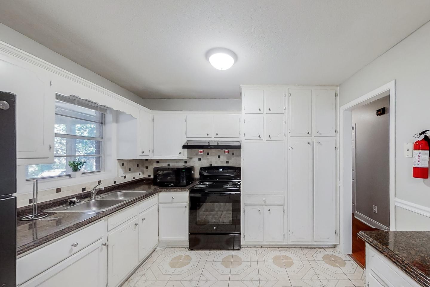Common spaces including the kitchen