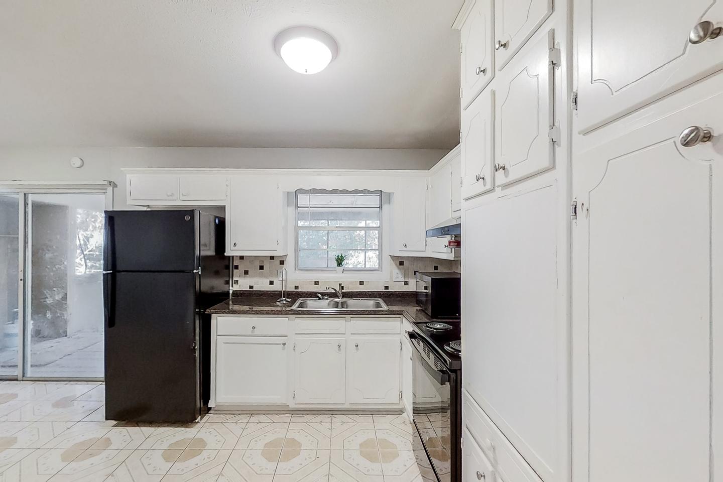 Common spaces including the kitchen