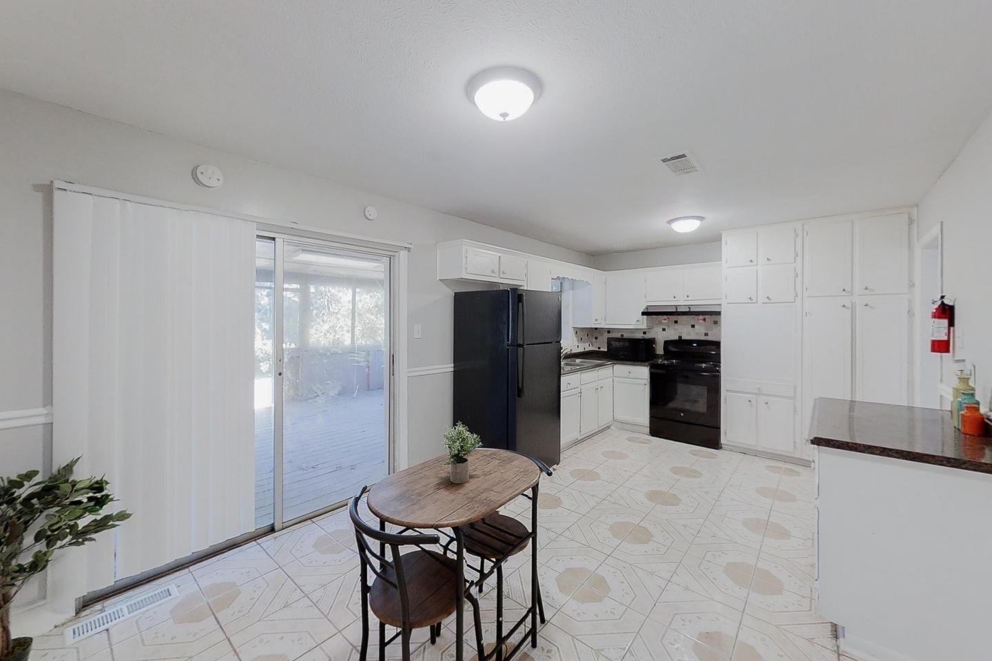 Common spaces including the kitchen