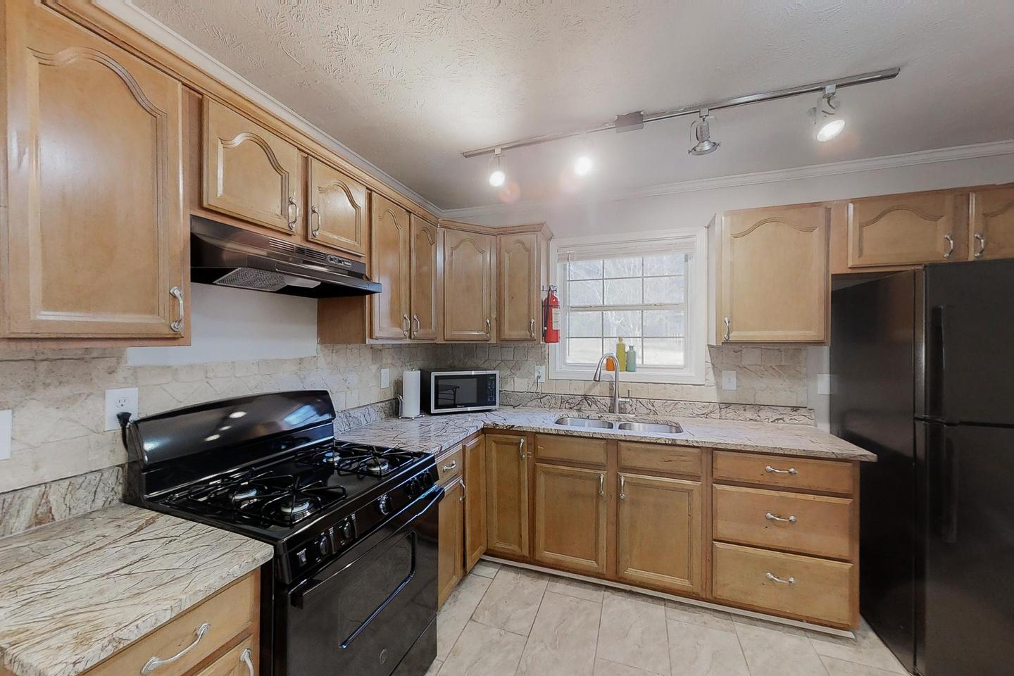Common spaces including the kitchen