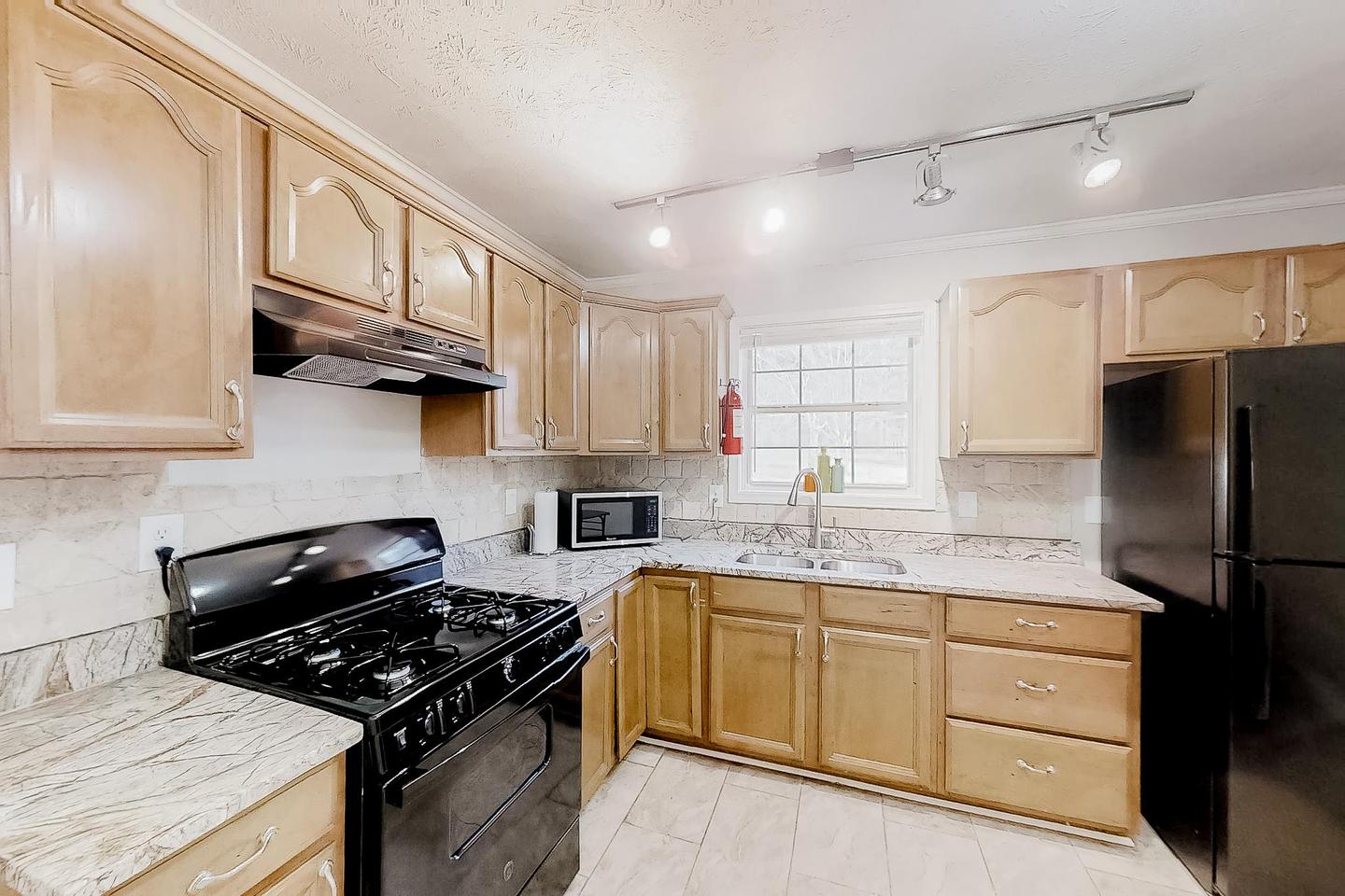 Common spaces including the kitchen