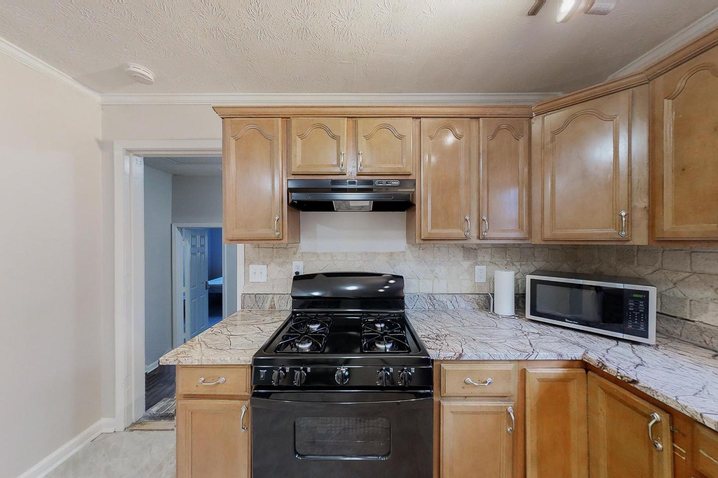 Common spaces including the kitchen