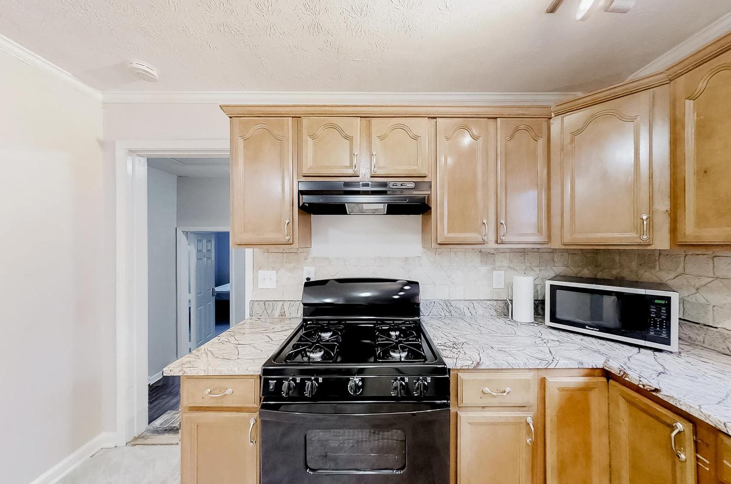 Common spaces including the kitchen