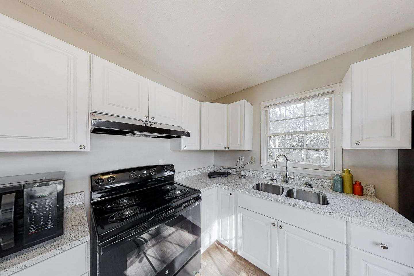 Common spaces including the kitchen