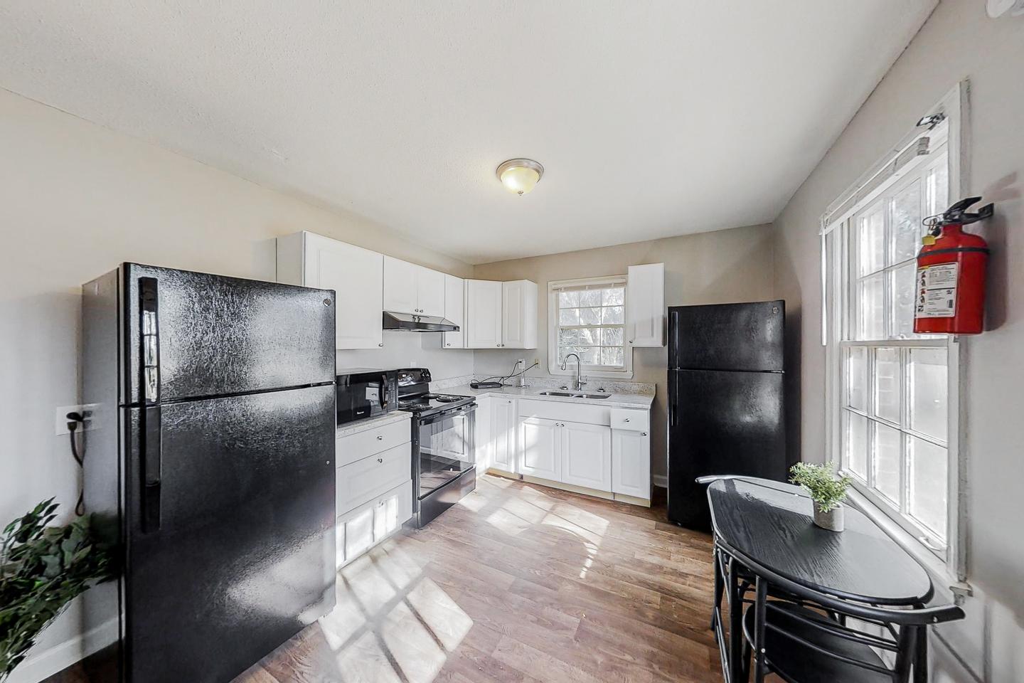 Common spaces including the kitchen