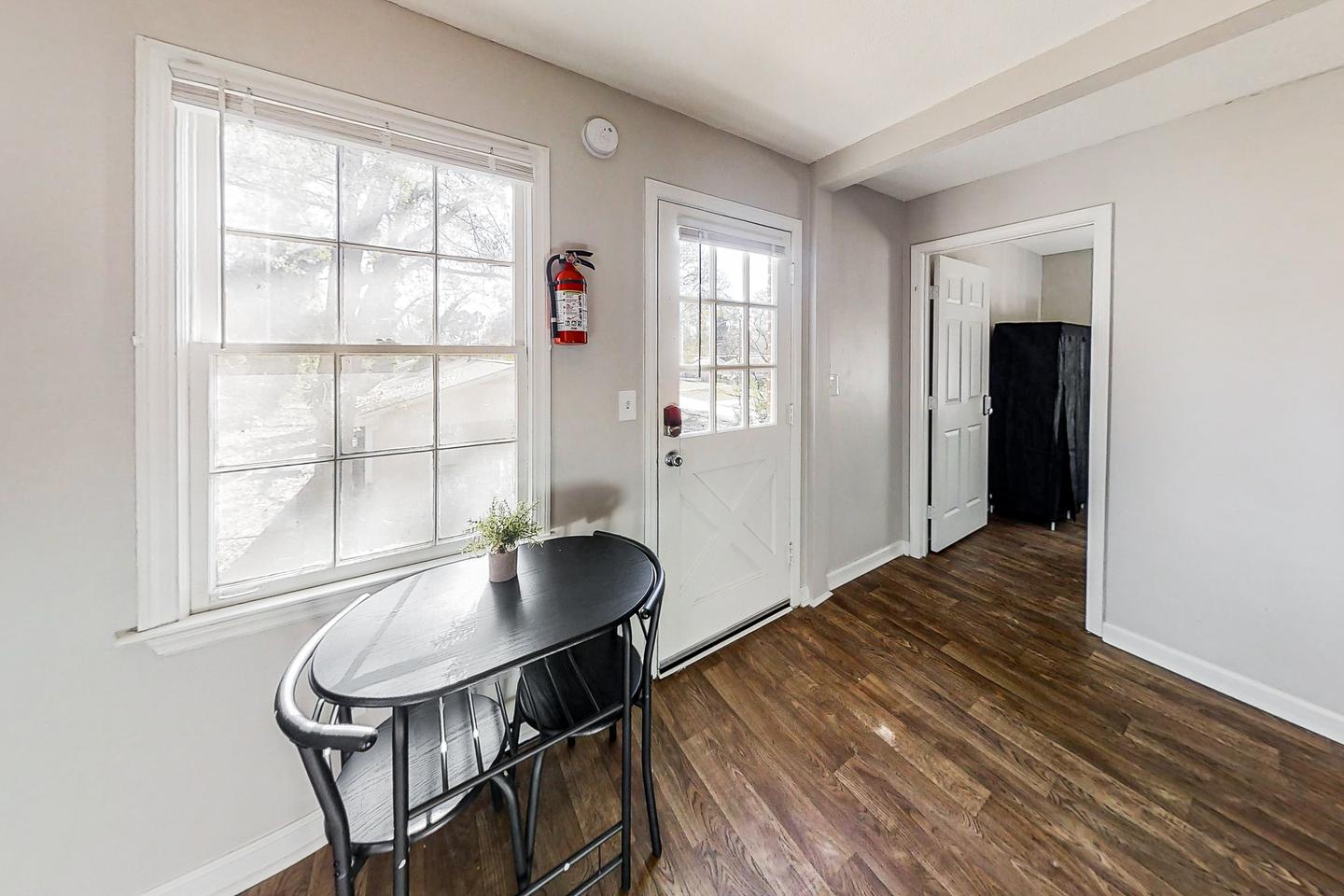 Common spaces including the kitchen