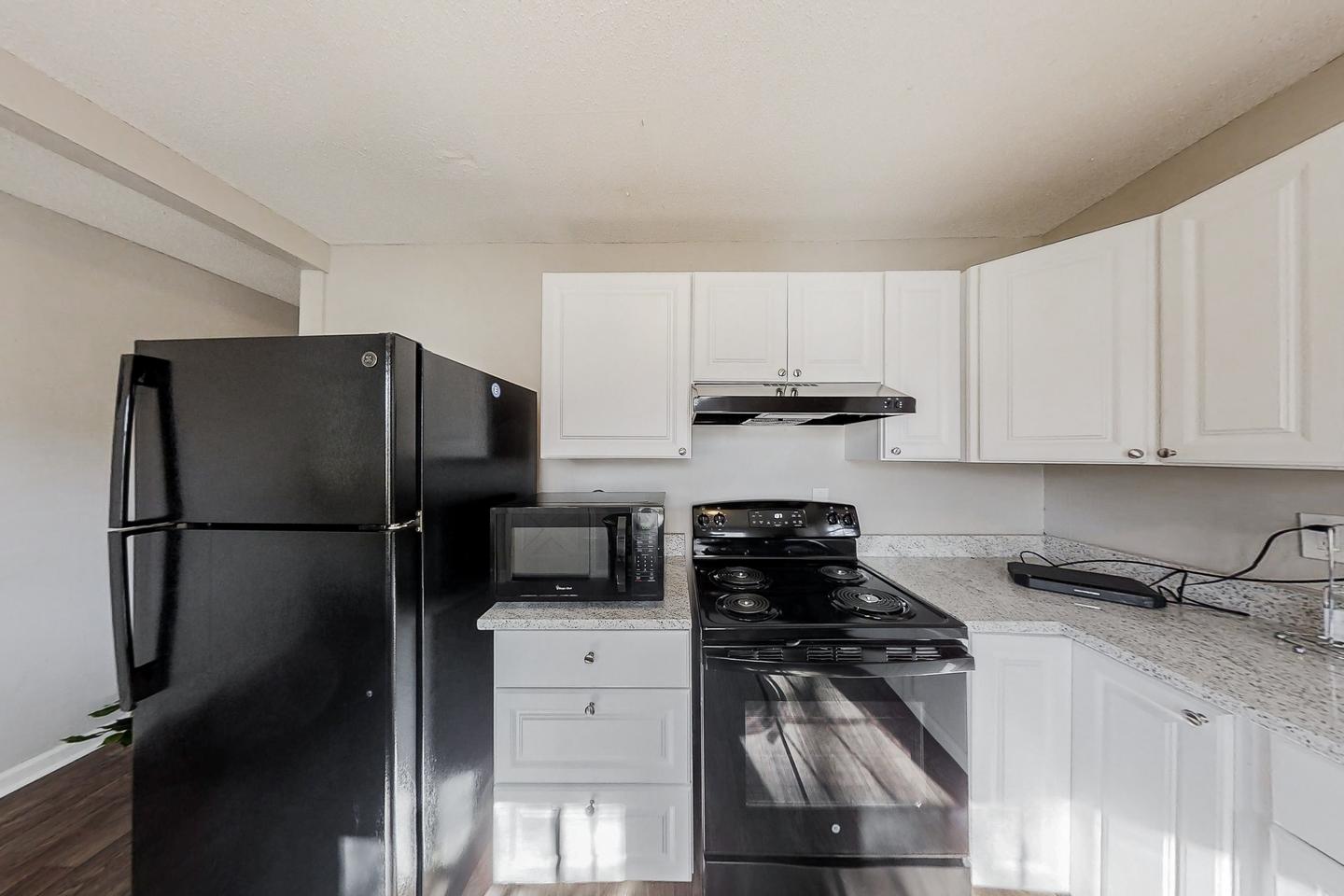 Common spaces including the kitchen