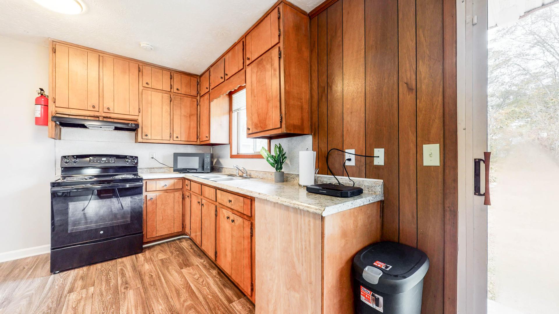 Common spaces including the kitchen