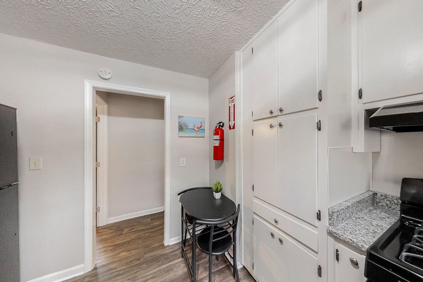Common spaces including the kitchen
