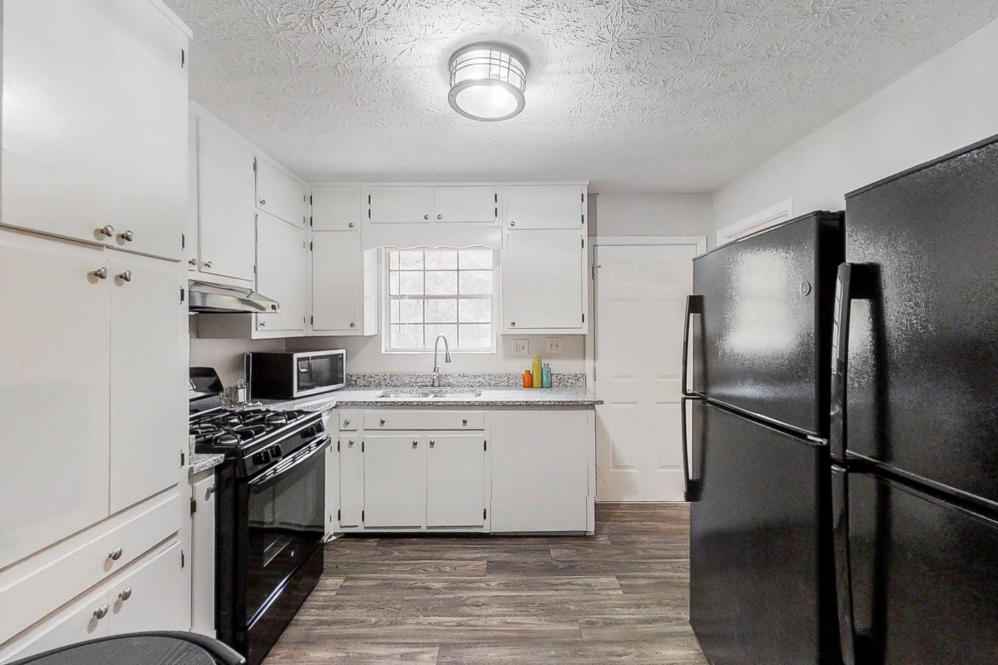 Common spaces including the kitchen