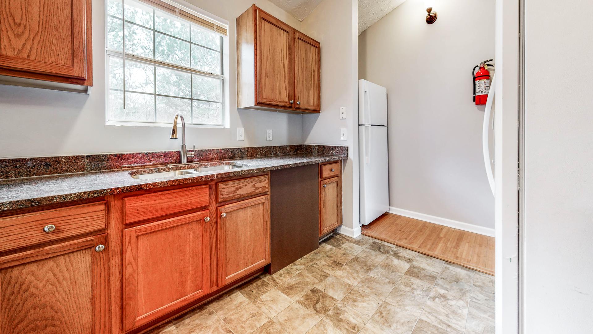 Common spaces including the kitchen