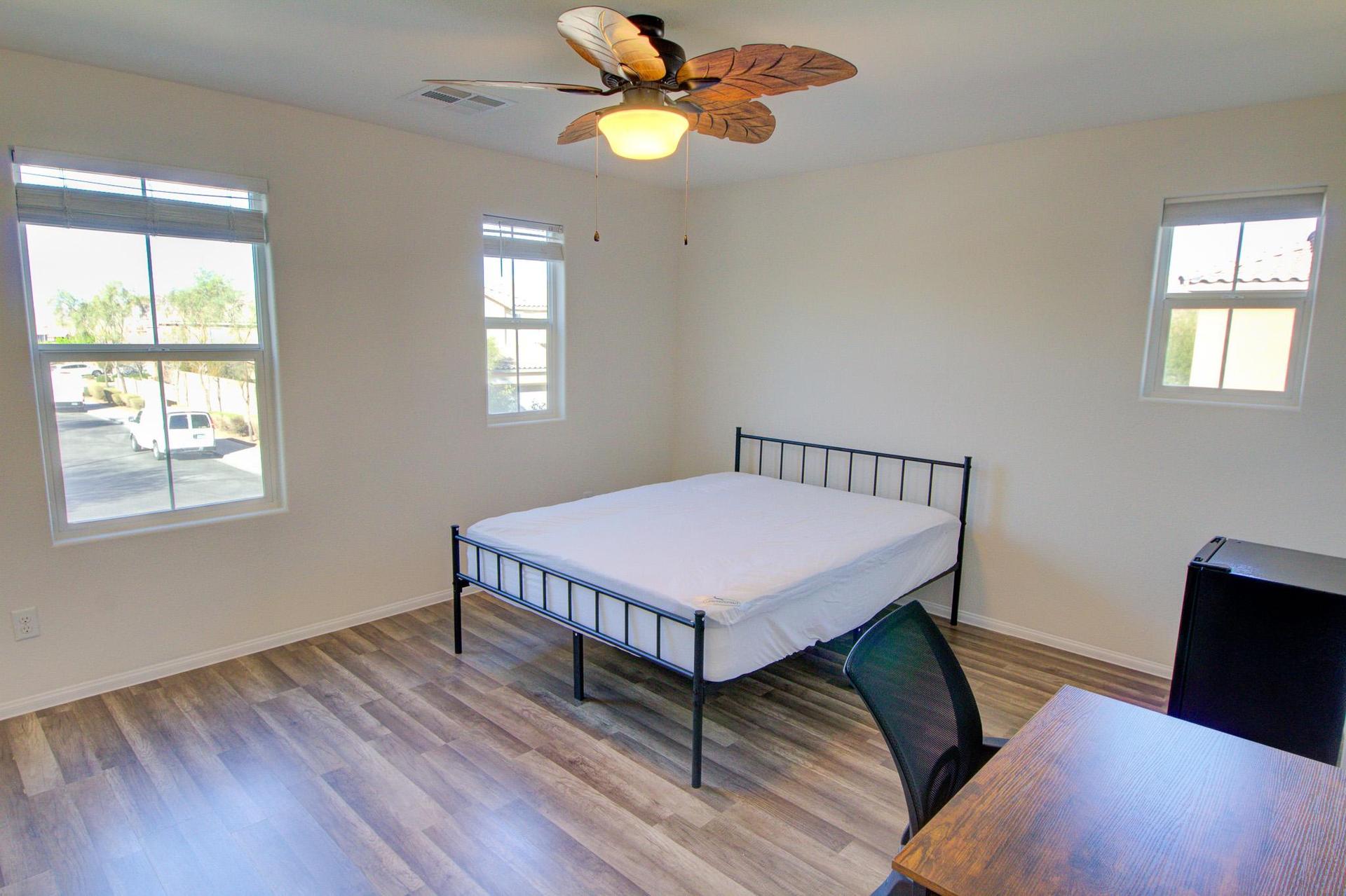 Desk and 
mini fridge Removed