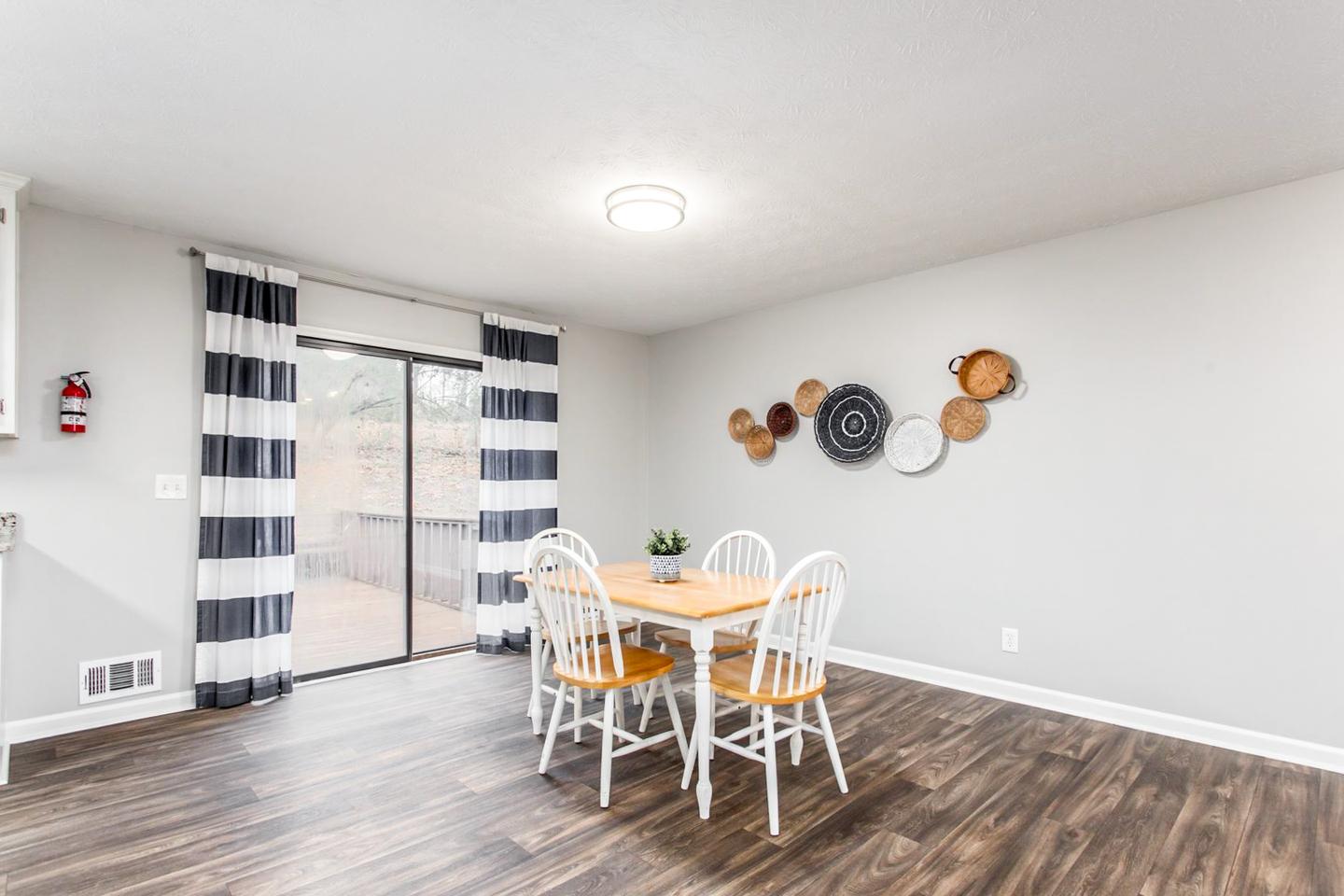 Common spaces including the kitchen