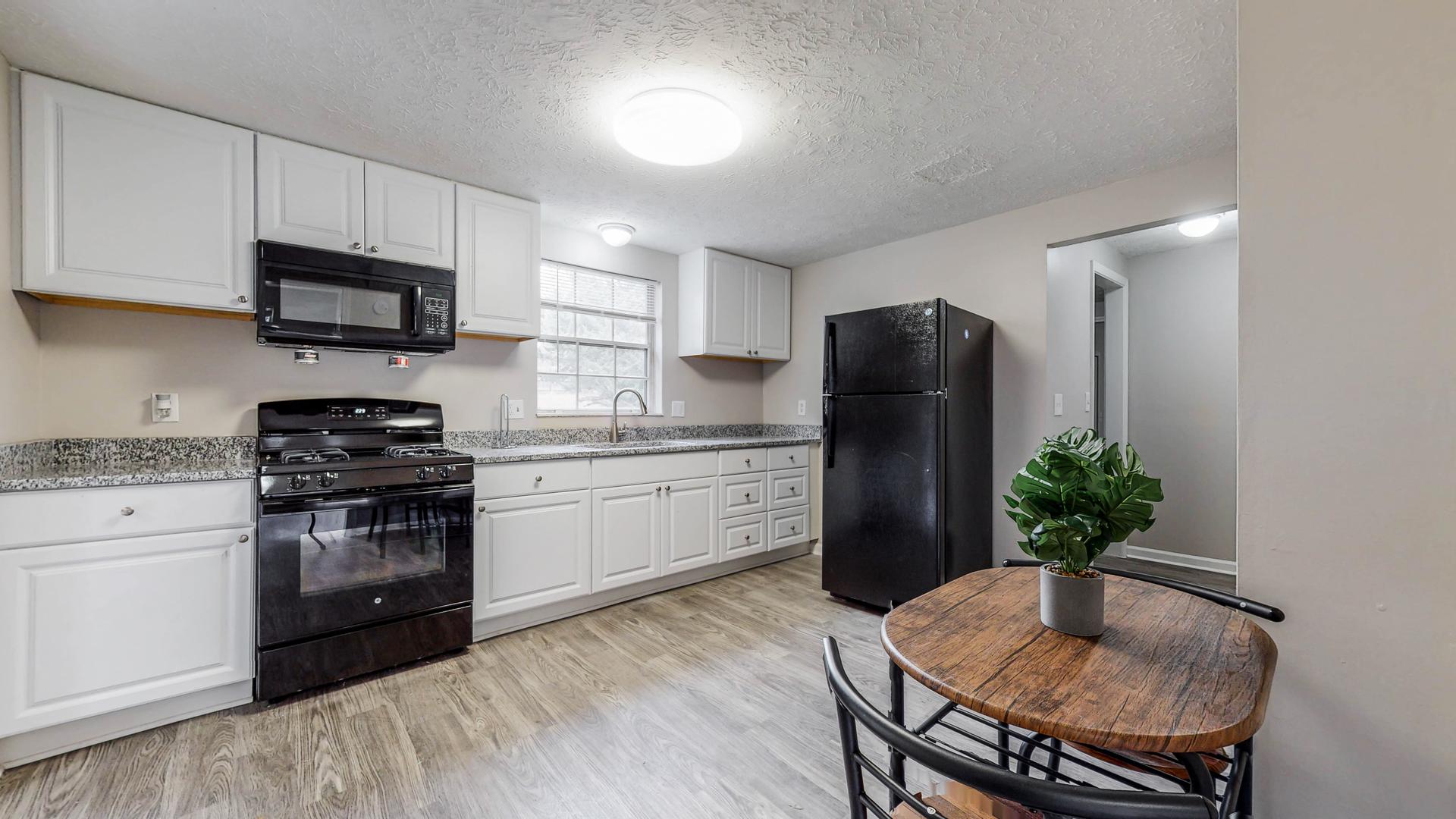 Common spaces including the kitchen