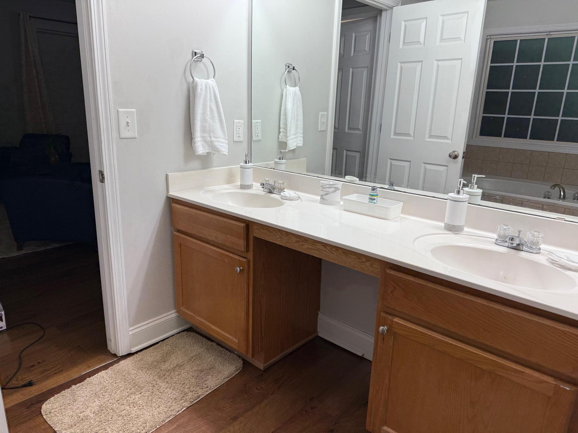 Double vanity sinks