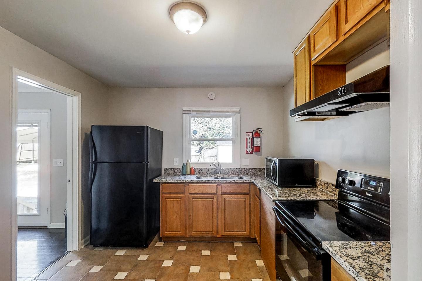 Common spaces including the kitchen